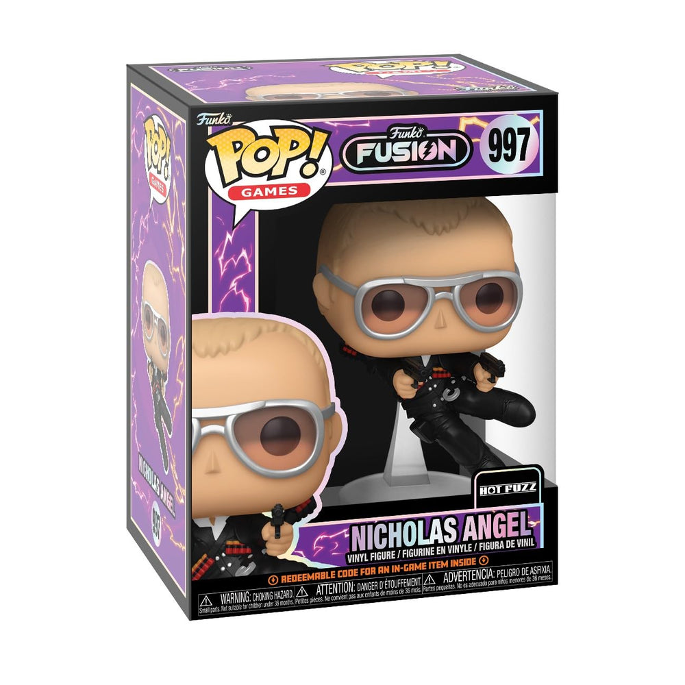 Funko Pop Games Fusion Nicholas Angel front view for display-ready collection