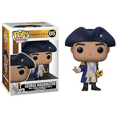 Funko Pop! Hamilton George Washington multicolor detail enhances shelf appeal.