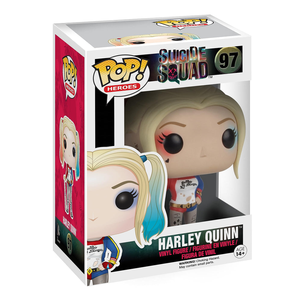 Funko Pop Harley Quinn Suicide Squad figure for vibrant display and collection.