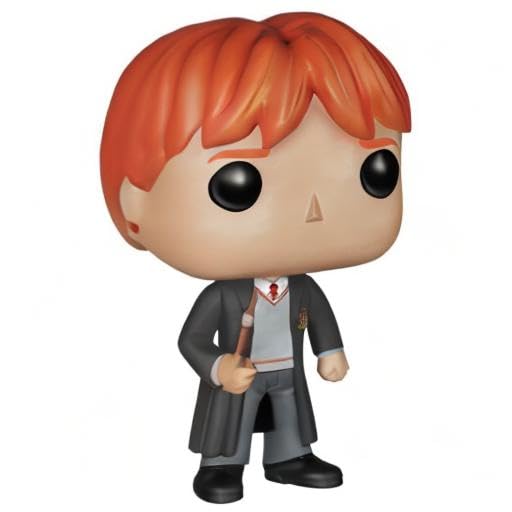 Ron Weasley Funko Pop on desk setup inspires display ideas.