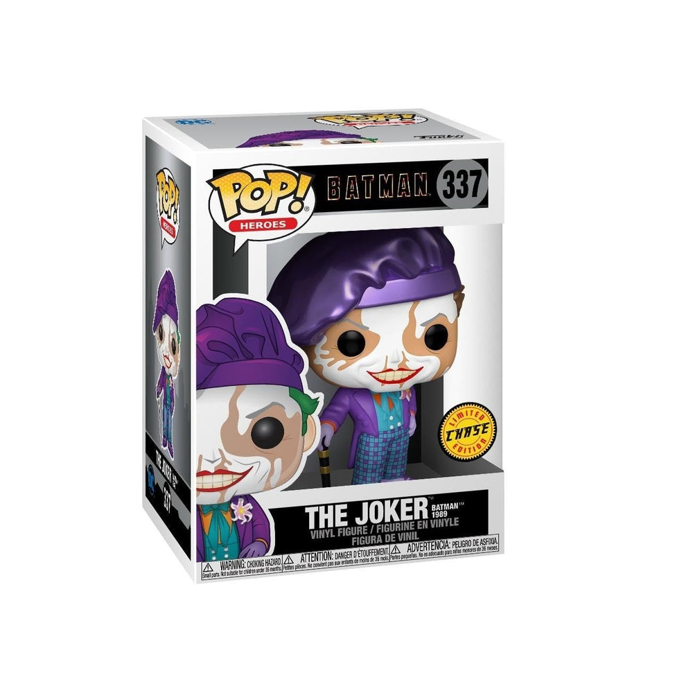 Funko official merchandise, Joker with Hat in window display box.