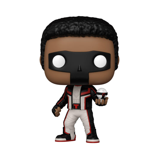Close-up of Mr. Terrific detailing enhances shelf presentation.