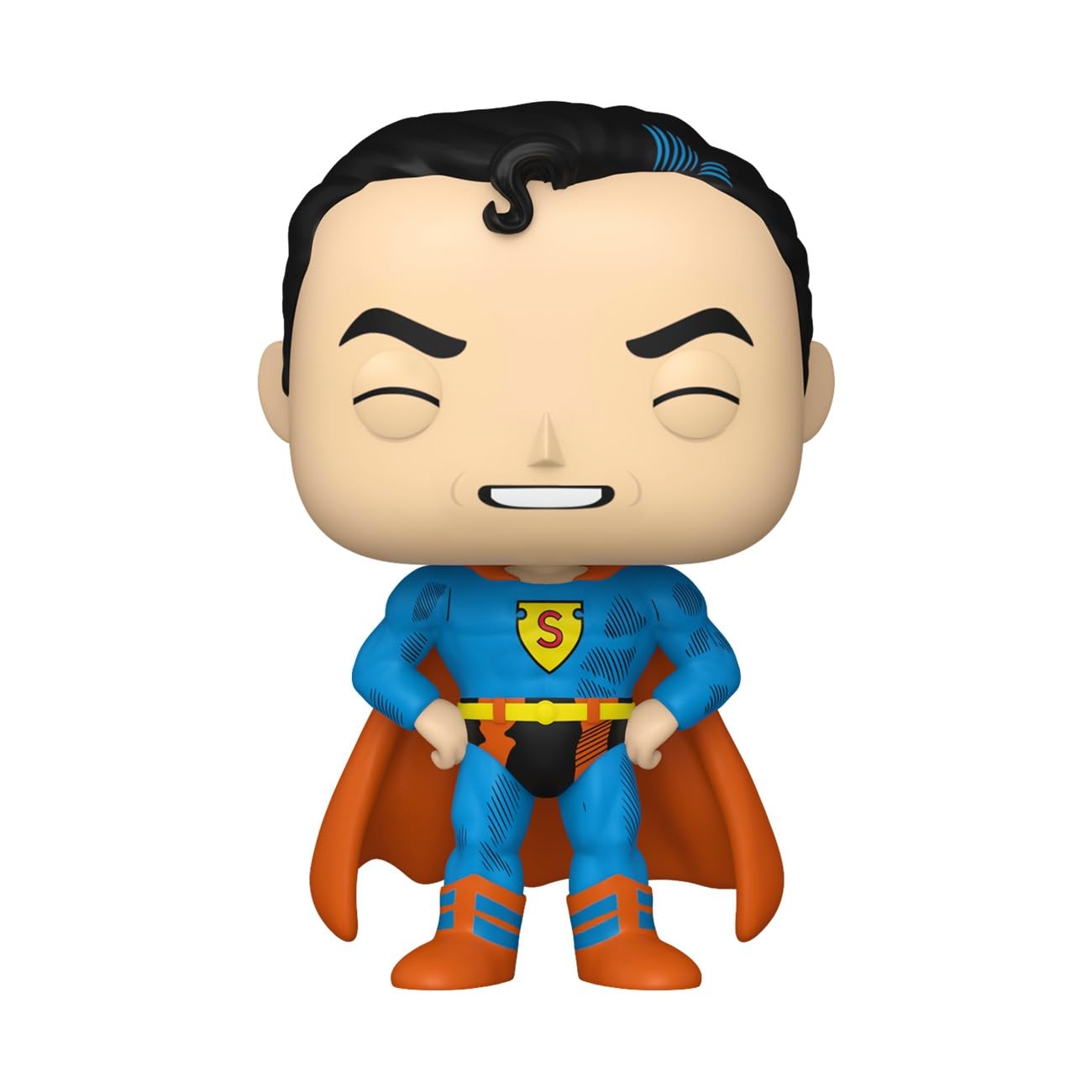 Funko Pop! Heroes Shield Through The Ages Superman side profile perfect for shelf decor