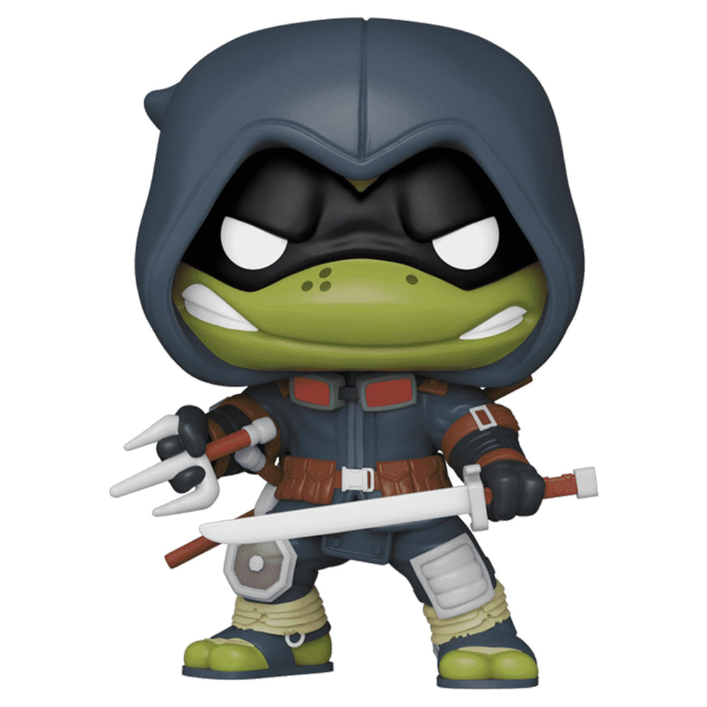 Funko Pop! The Last Ronin side view, showcasing dual weapons for an eye-catching display.