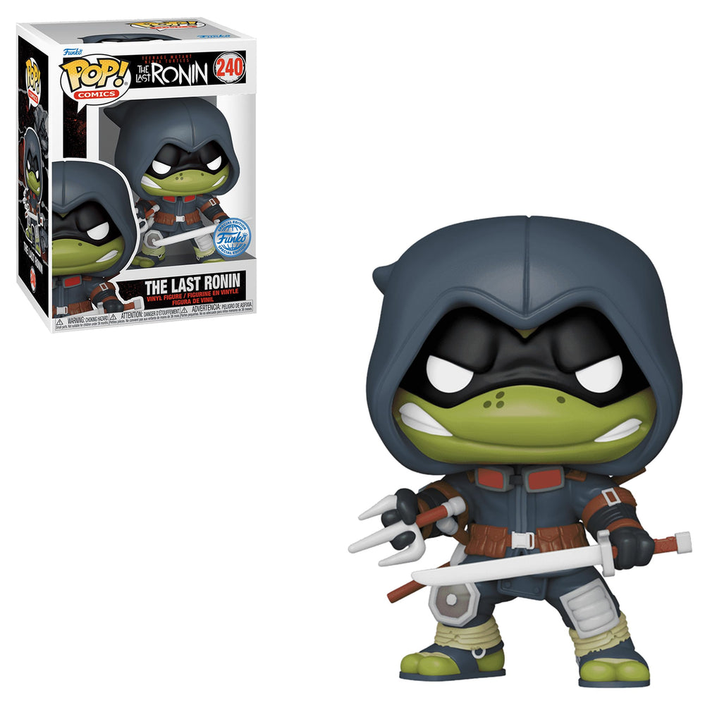 Funko Pop! The Last Ronin weapons close-up showing sai and katana for display.