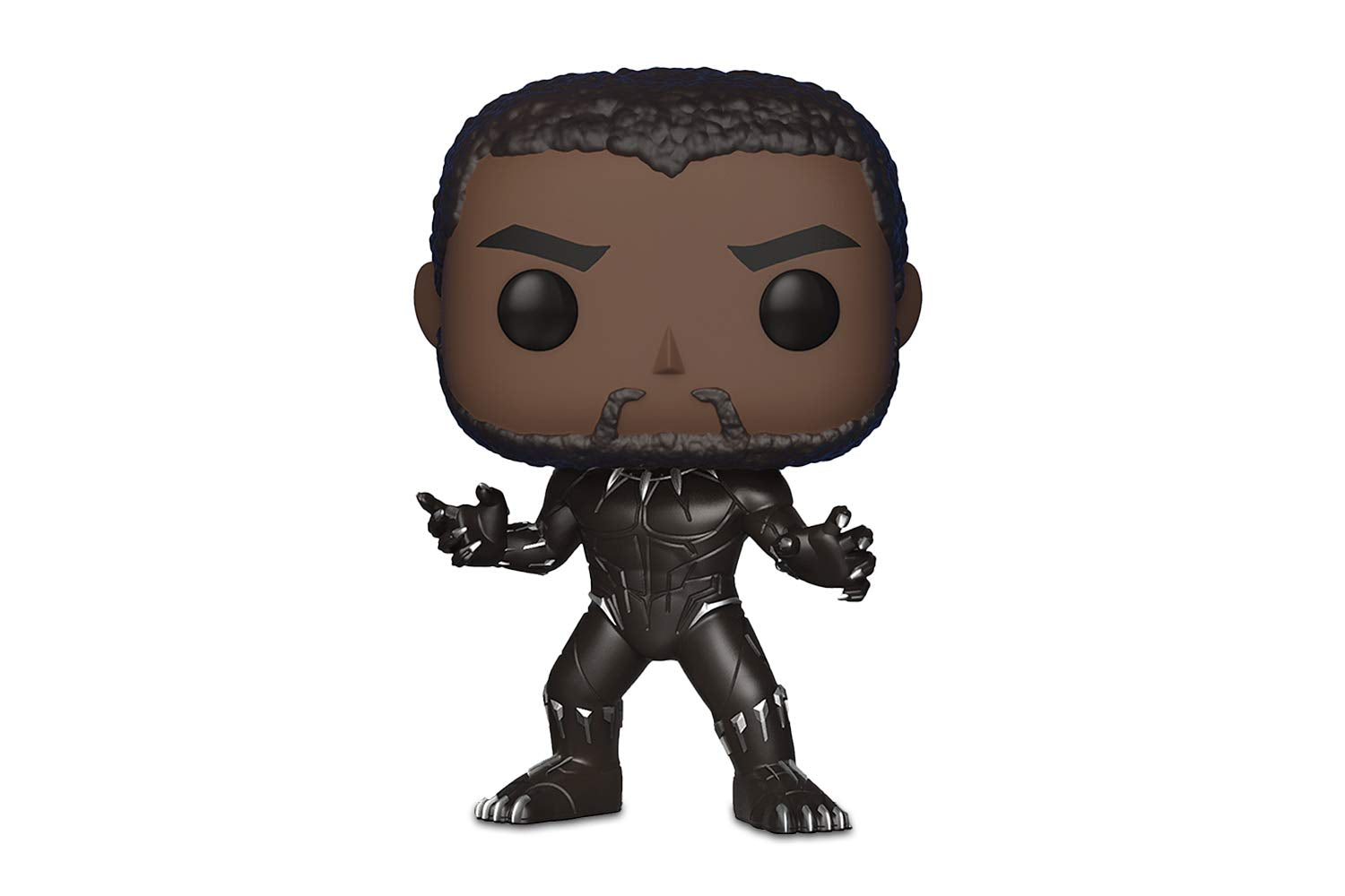 Funko Pop Marvel Black Panther grey display piece ideal on desk.
