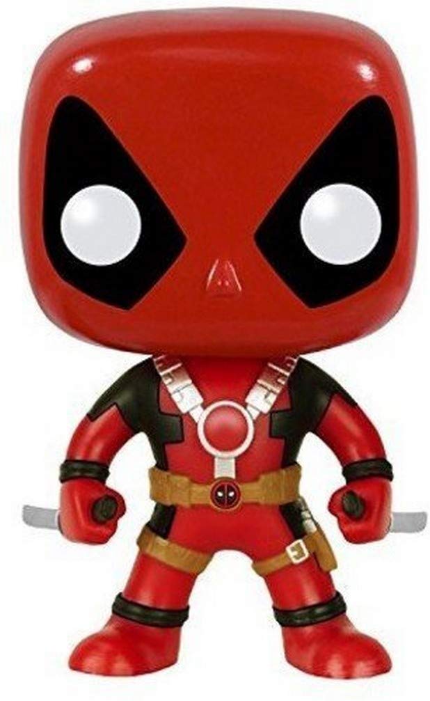Funko Pop Marvel Deadpool two swords figure, ideal for display and collection.