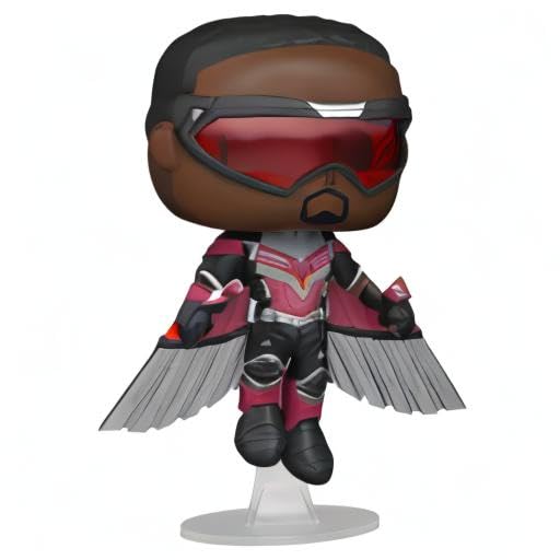 Funko Pop Marvel Falcon series display pairs with other characters.