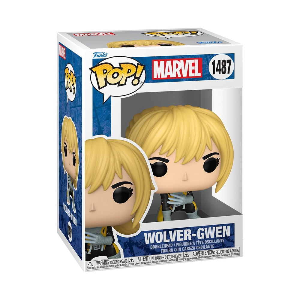 Funko Spider-Gwen Wolver-Gwen front view for display and collection.