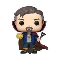 Funko Pop Marvel Doctor Strange figure in a dynamic pose for shelf or desk display.