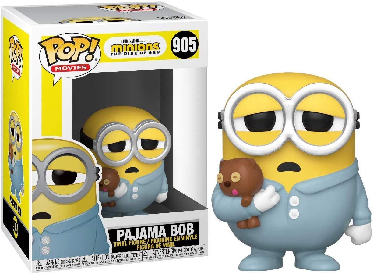 Funko Pop! Minions Pajama Bob figure, ideal shelf display and collection.