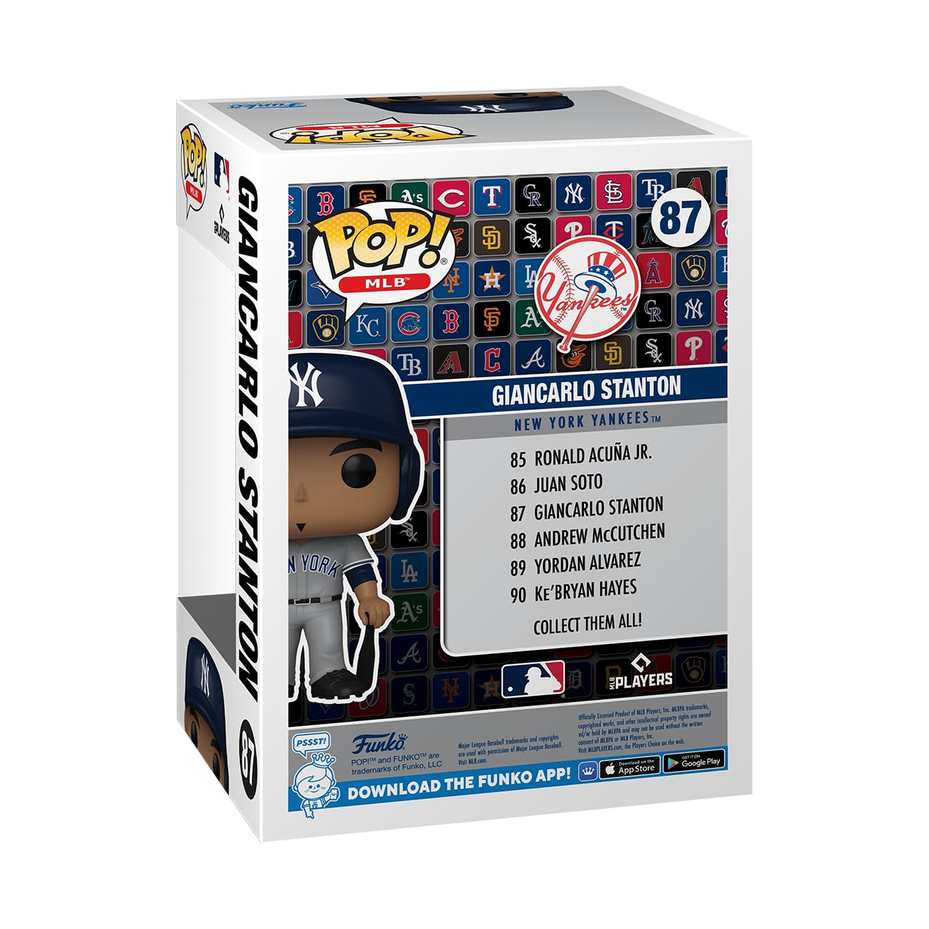 Gift-ready Giancarlo Stanton Funko Pop! ideal for baseball fans and display spaces