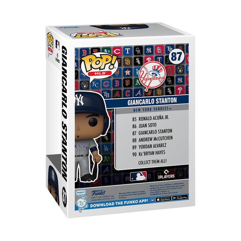 Gift-ready Giancarlo Stanton Funko Pop! ideal for baseball fans and display spaces
