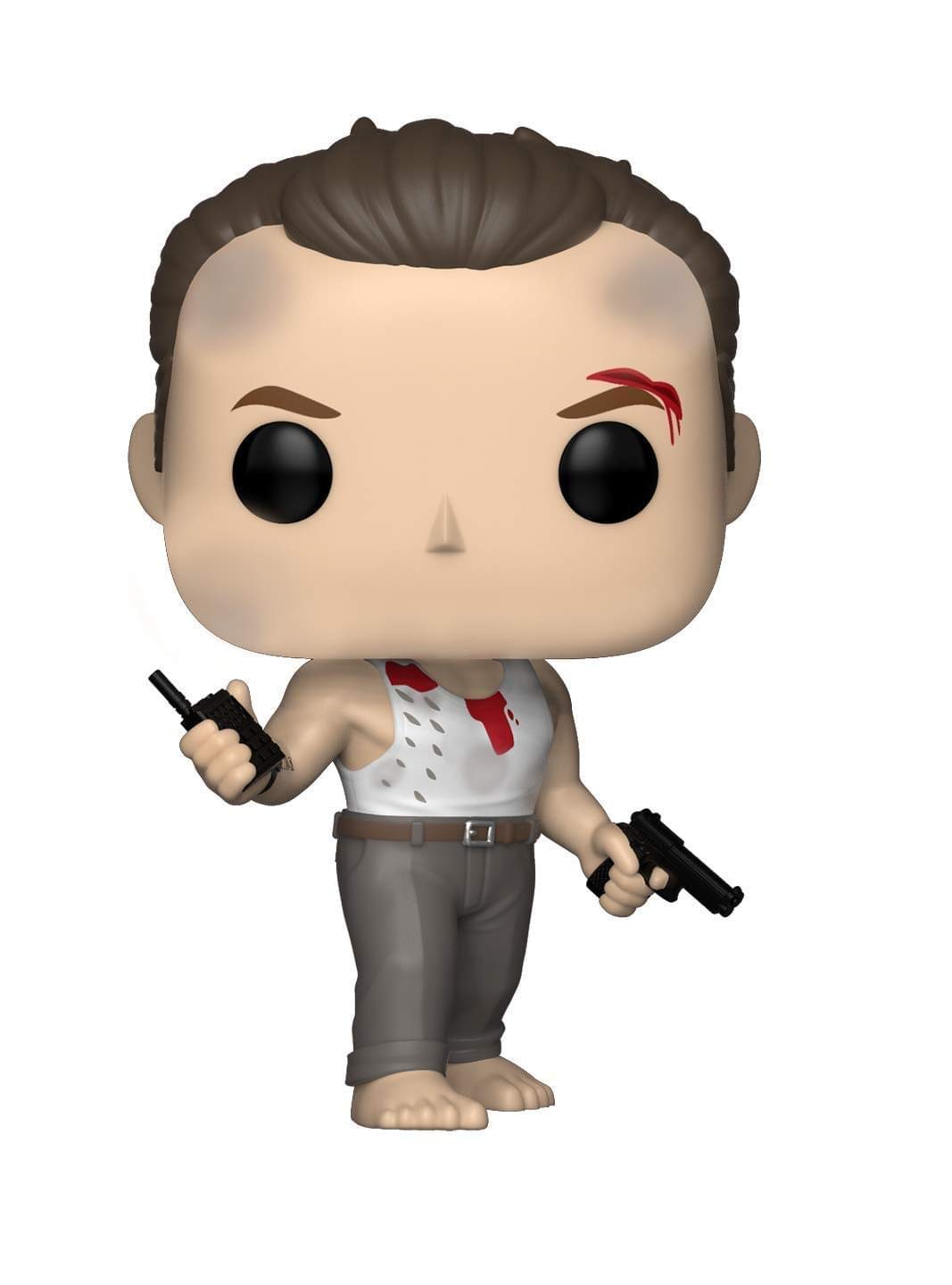 Funko Pop! Die Hard John McClane figure in window display box, ideal for gifting.
