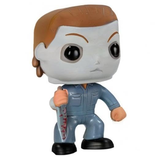 Funko Michael Myers blue poseable figure enhances horror collection display