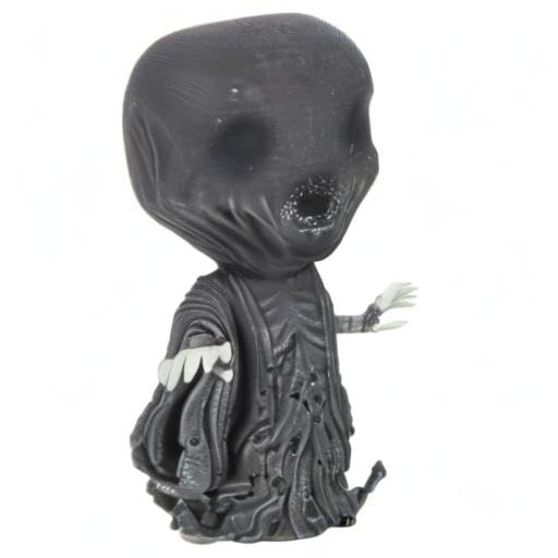 Funko Pop Dementor collectible display enhances room ambiance.