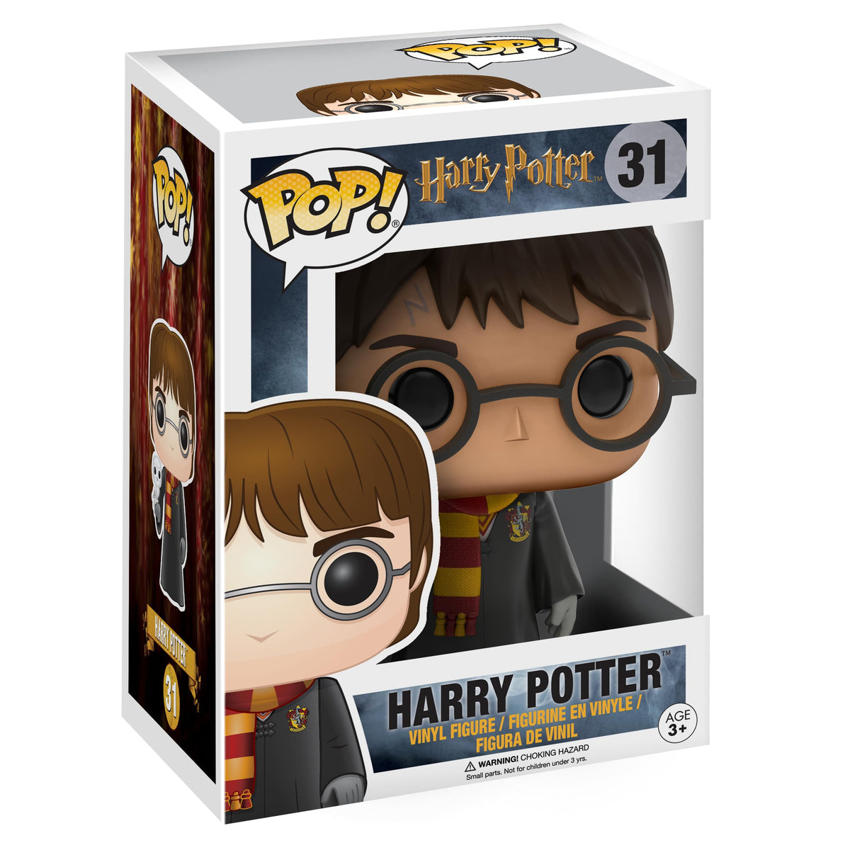 Funko Pop! Movies Harry Potter with Hedwig on display, ideal for collectors.