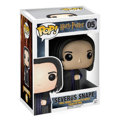 Funko Pop Snape figure in display-ready vinyl for collectors.