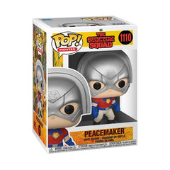 Funko Pop! Peacemaker figure front view, ideal for shelf display and collection.