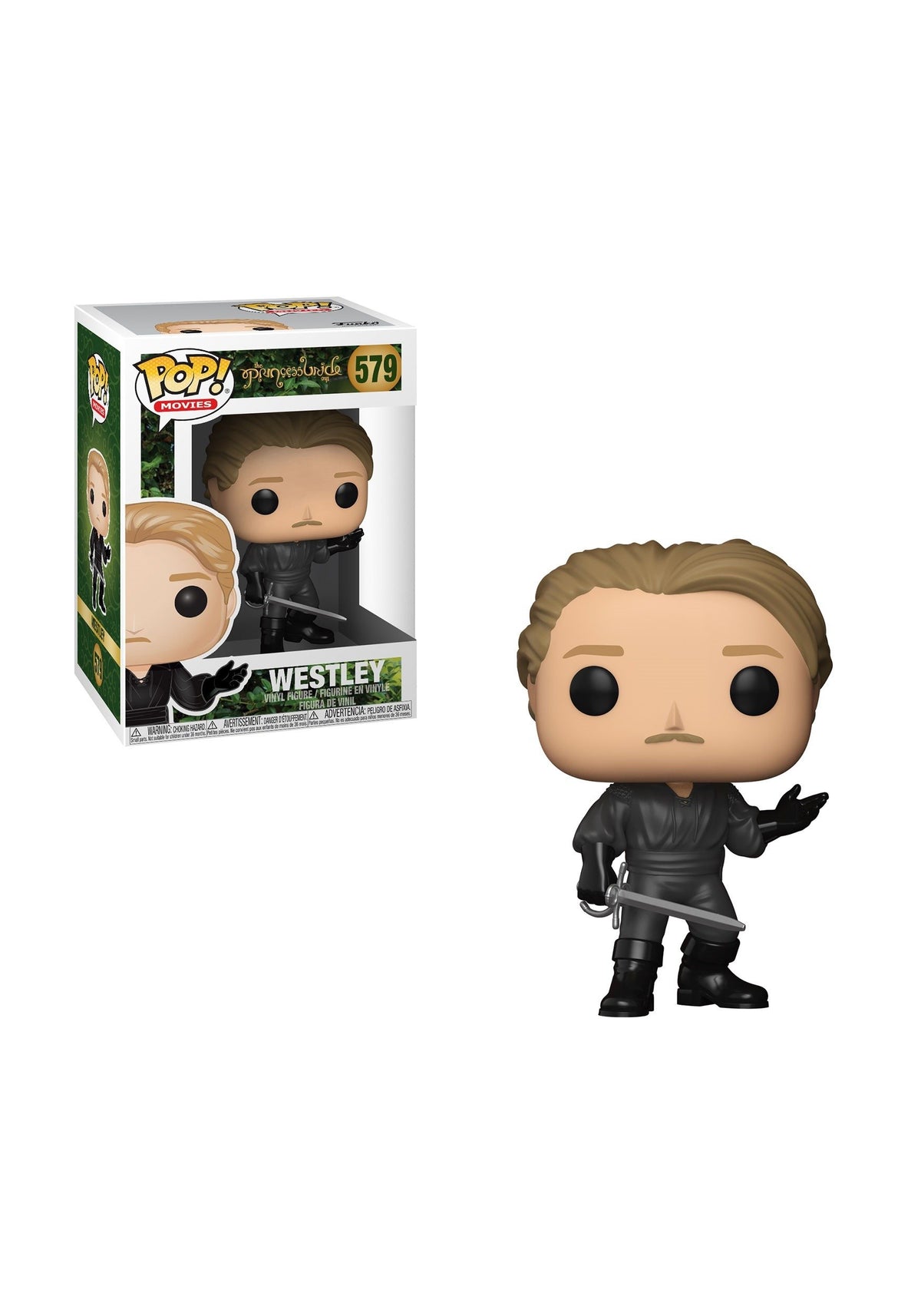 Funko POP! Westley figure from The Princess Bride in display-ready packaging for collectors.