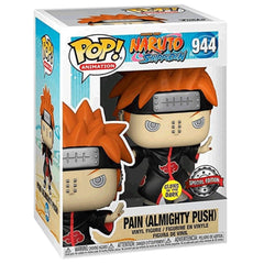 Front view of Funko Pop Naruto Pain Almighty Push box for shelf display