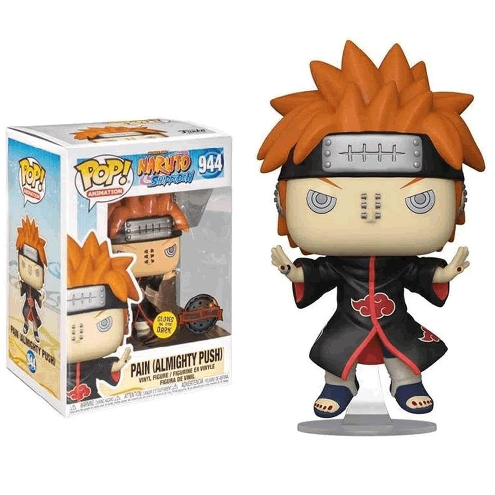 Close-up face view of Funko Pop Naruto Pain Almighty Push detail