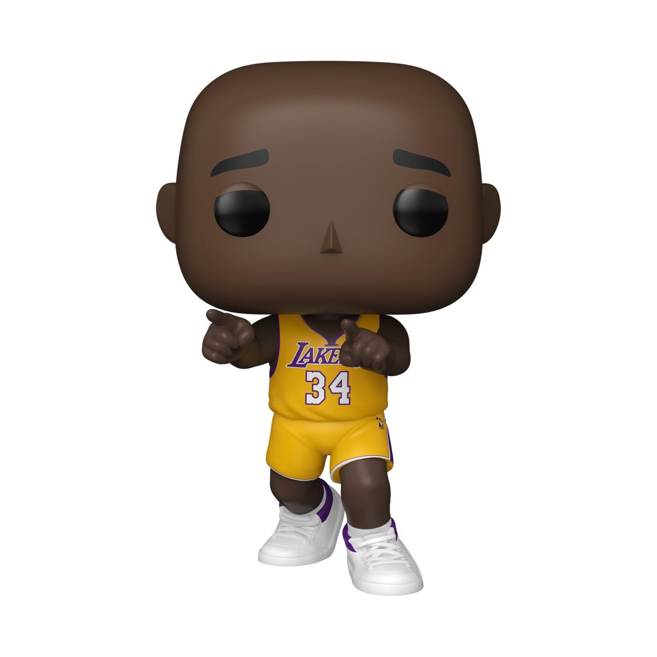 Funko Pop NBA Lakers Shaq on shelf, ready to showcase.