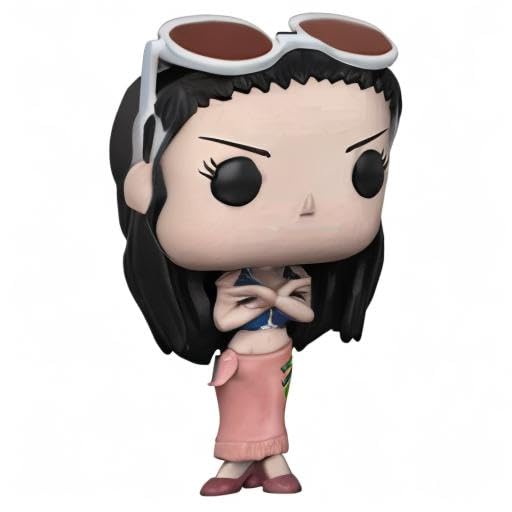 Funko Pop One Piece Nico Robin packaging image for window display.