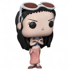 Funko Pop One Piece Nico Robin packaging image for window display.