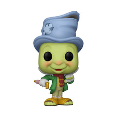 Funko Pinocchio Street Jiminy in window box showcases collectible packaging for display.