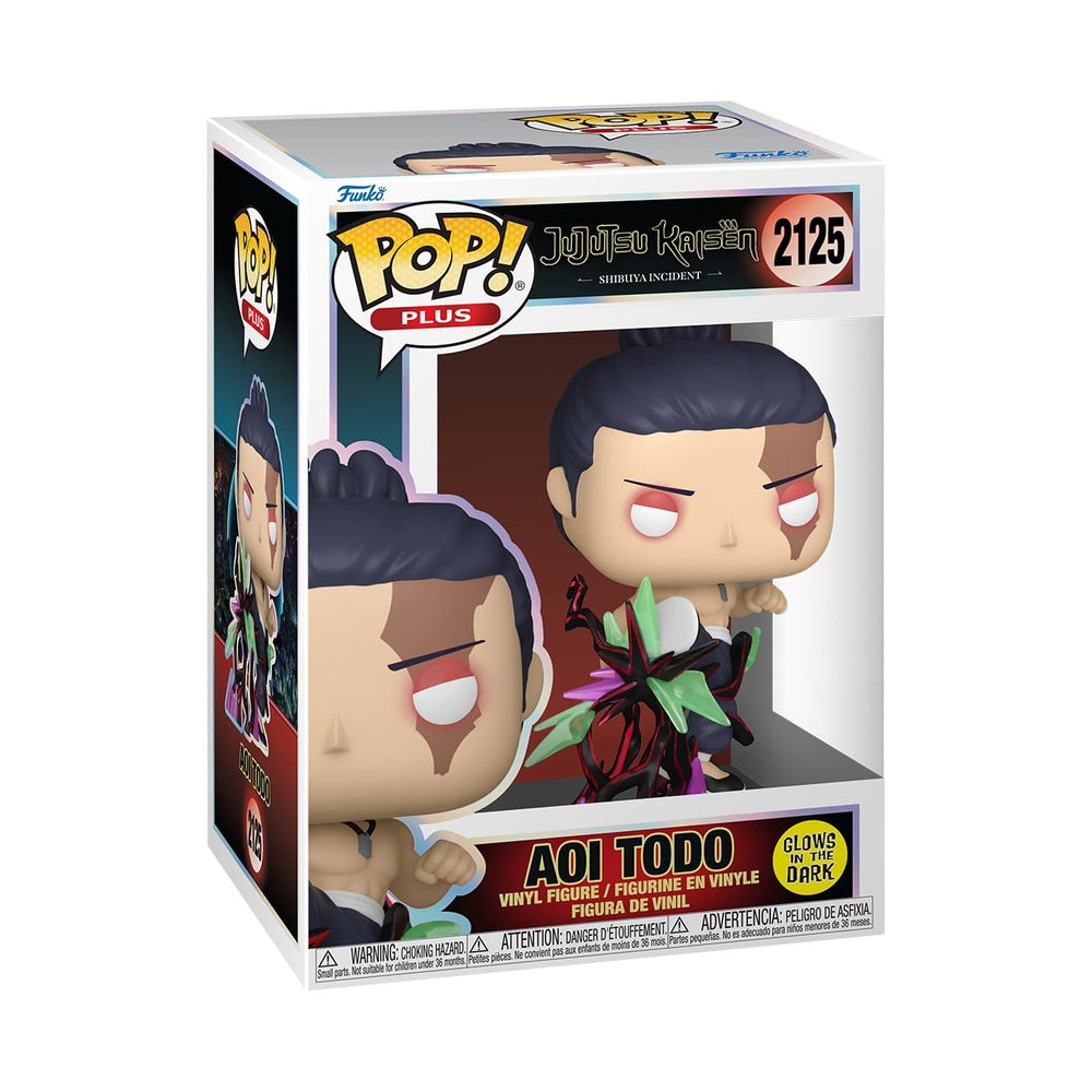 Funko Pop! Plus Aoi Todo kick figure for dynamic display on a desk.