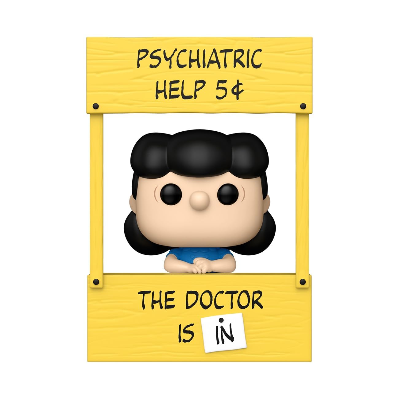 Lucy vinyl figure from Funko Pop! Plus, a charming display piece for shelves or desks.