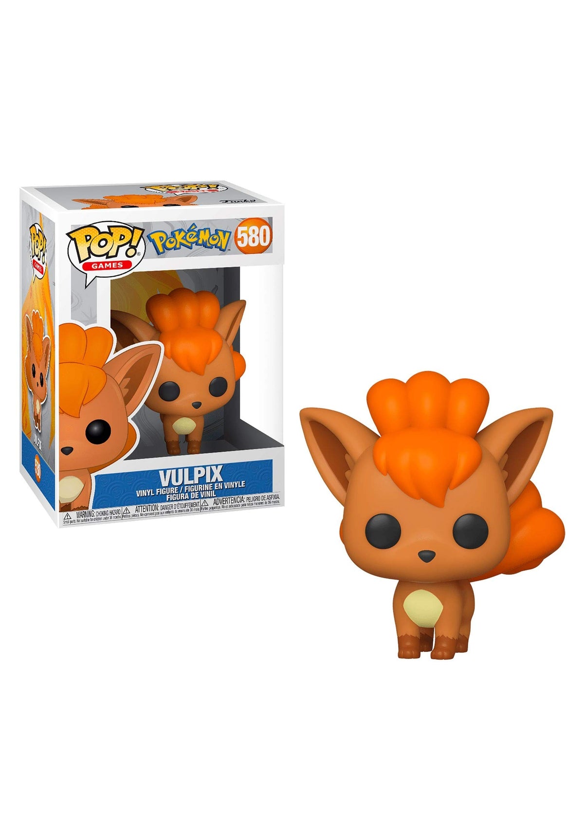 Funko Pop! Pokemon Vulpix vinyl figure, compact display piece for shelves