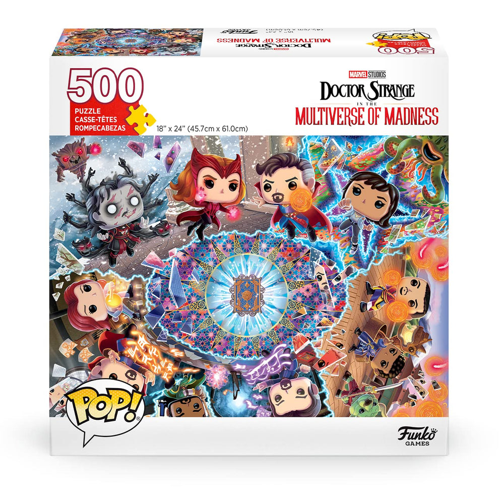 Funko Pop! Puzzle featuring Doctor Strange front artwork for enjoyable puzzling.