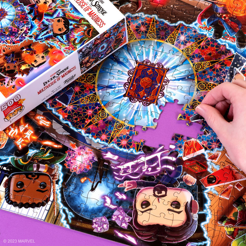 Family-friendly 18x24 inch puzzle inspired by Doctor Strange for evenings.