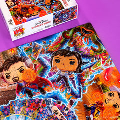 Interlocking pieces ensure a snug fit in the Funko Pop! Puzzle.