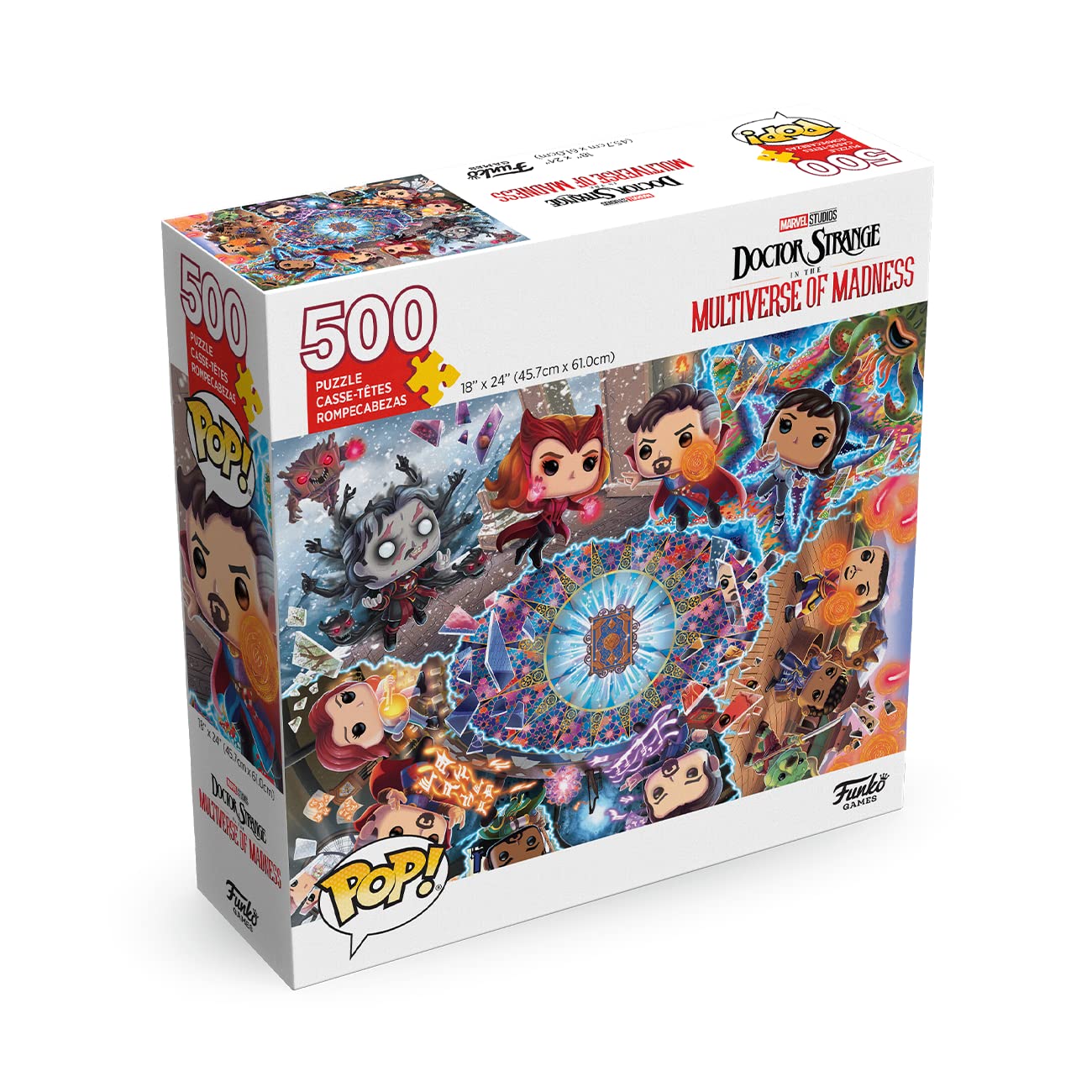 Matte finish reduces glare for smooth assembly on the Funko Pop! Puzzle.