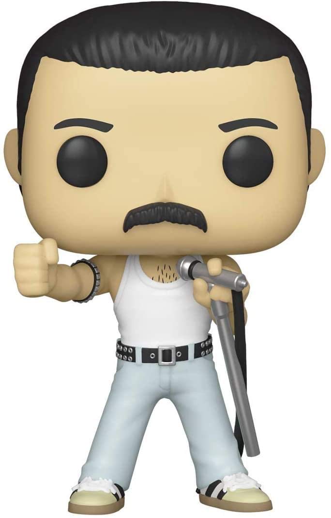 Funko POP Queen Freddie Mercury figure in window box for gift-ready presentation.