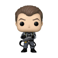 Funko Pop Ray Stantz detail highlights the iconic costume.