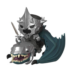 Funko Pop! Rides Witch King with Fellbeast in dynamic pose for gifting and display.