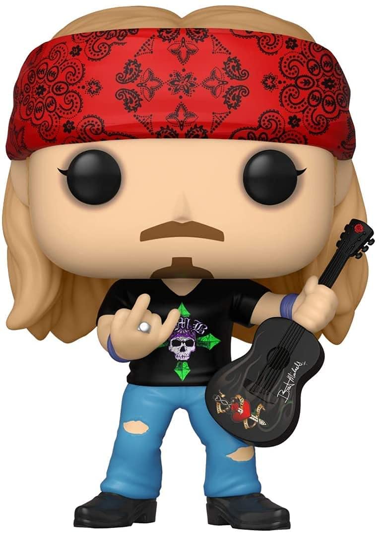 Funko Pop! Rocks Bret Michaels window box figure for easy display and collection.