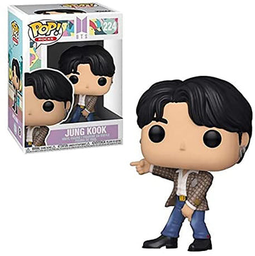 Funko Pop Rocks BTS Dynamite Jungkook figure ideal for fans and collectors