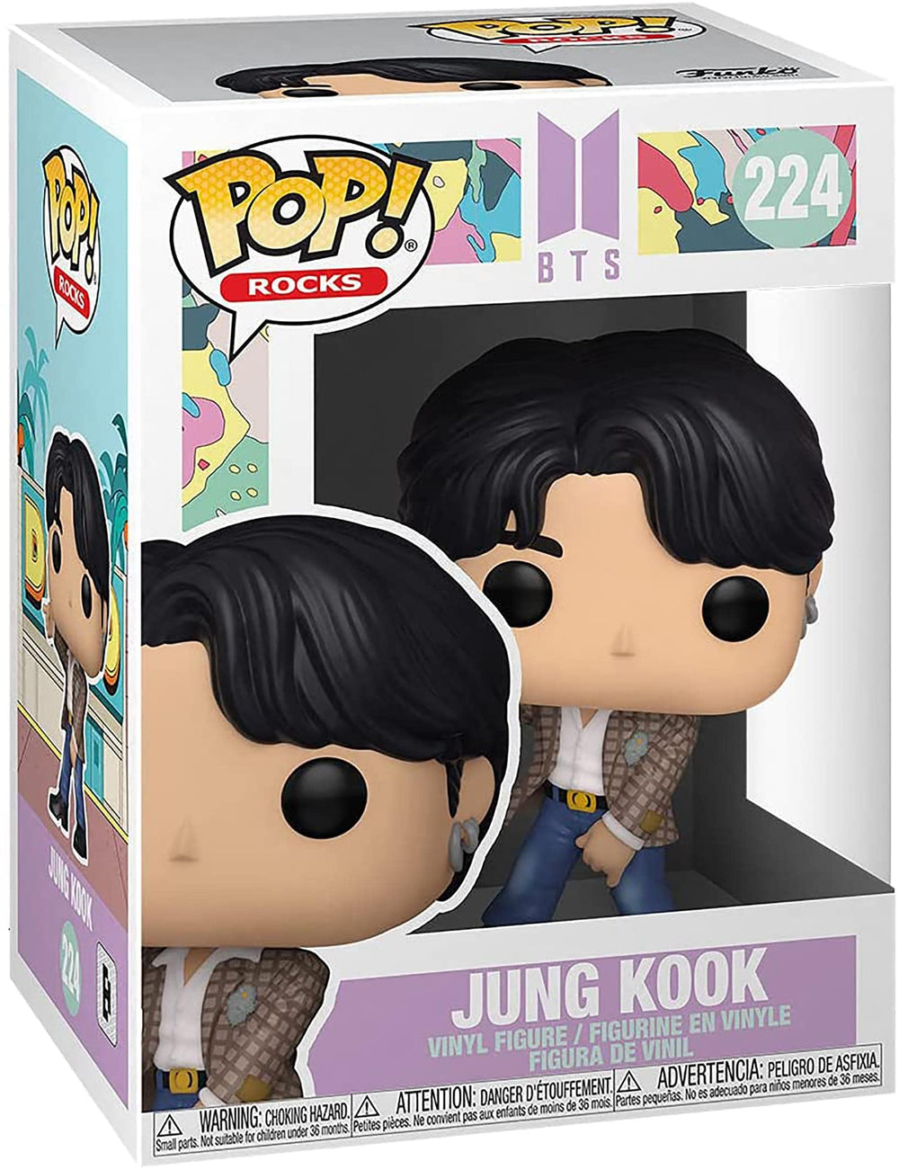 Funko Pop Rocks BTS Dynamite Jungkook display pose ready to brighten shelves