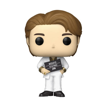 Funko Pop! Rocks BTS Jin figure on display enhances any fan collection.