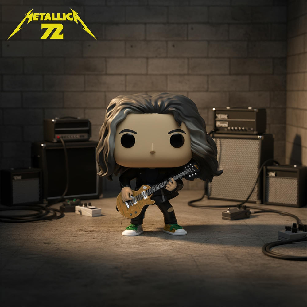 Kirk Hammett close-up detail from Metallica POP! Rocks line.