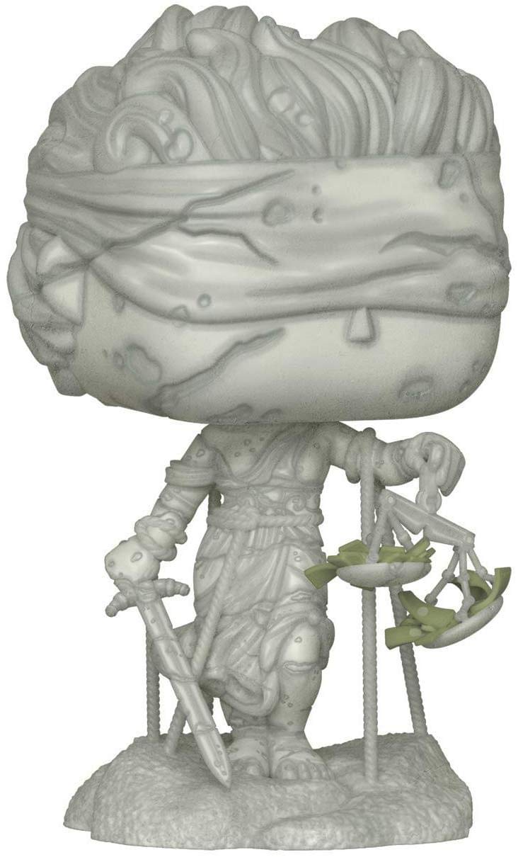 Funko Pop Rocks Metallica Lady Justice front-view display, perfect for fans and collectors