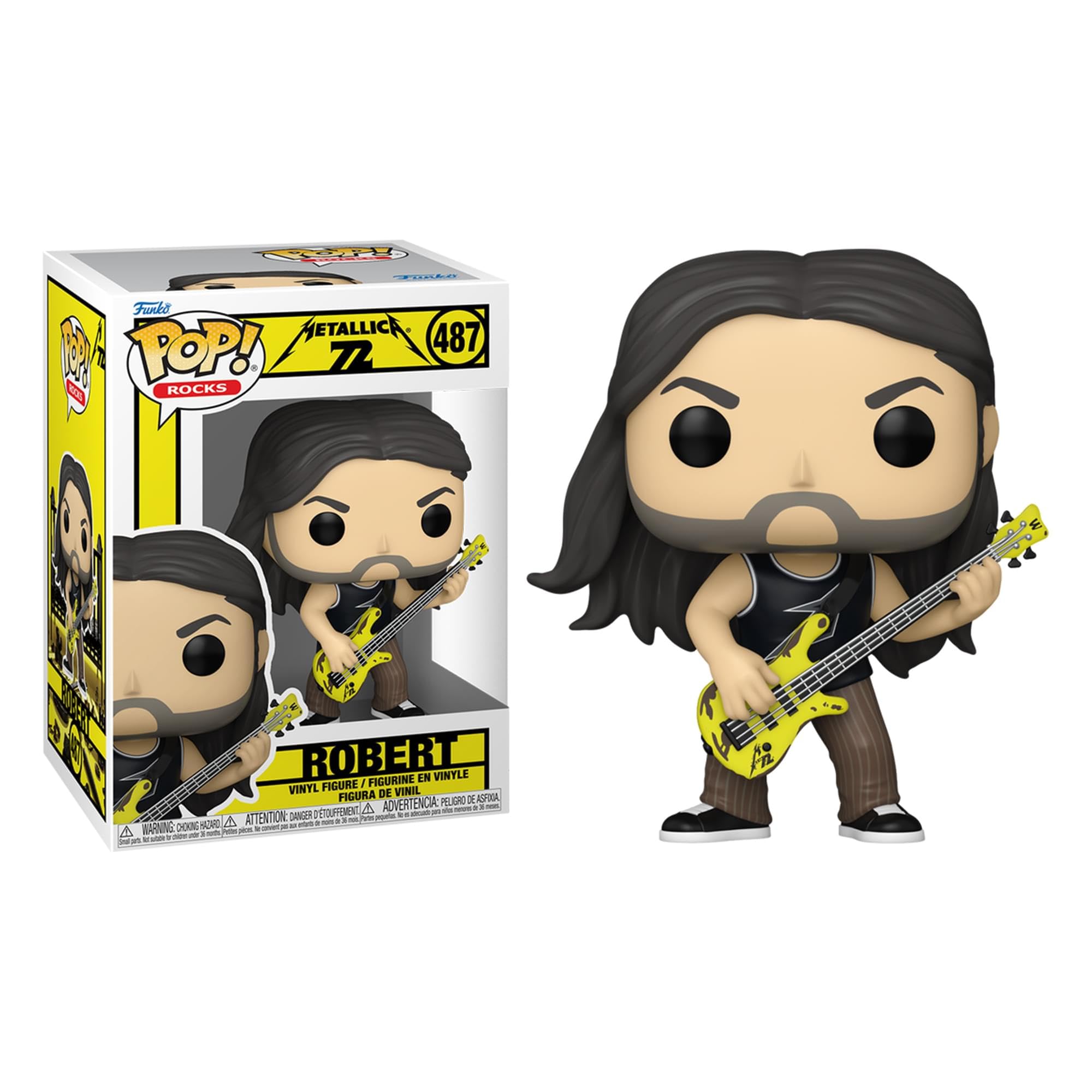 Funko Pop! Rocks Metallica Robert front view, ideal for shelves
