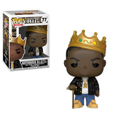 Funko Pop Rocks Notorious B.I.G. with Crown figure for stylish music fan display