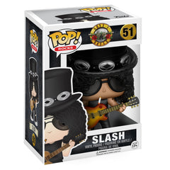 Funko Pop Rocks Slash front view figure, perfect for display on shelves.