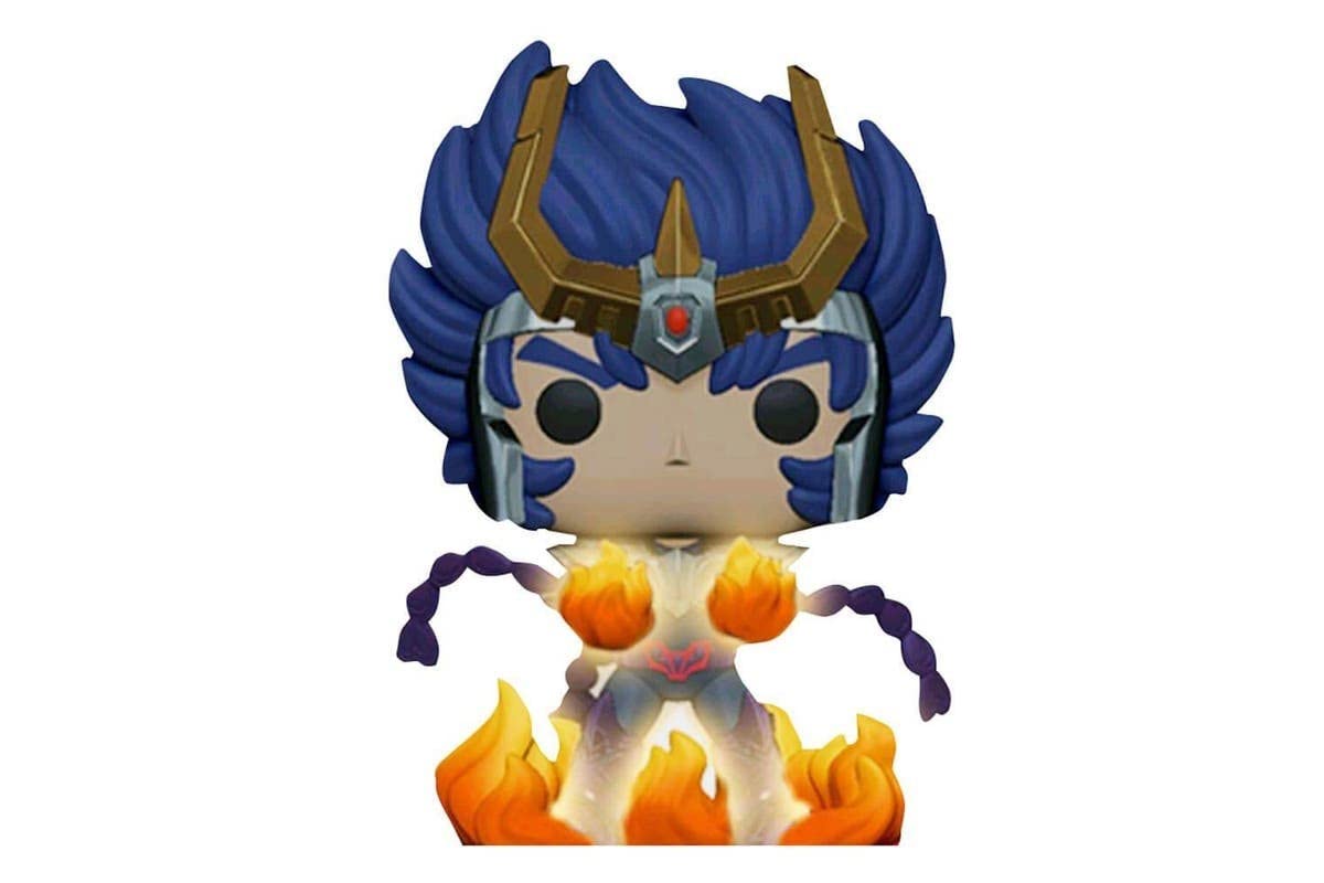 Funko Pop Saint Seiya Phoenix Ikki glow-in-the-dark figure for display allure.